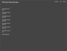 Tablet Screenshot of michel-semeniako.com